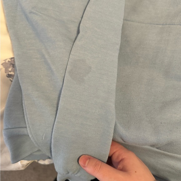 Aviator Nation Light Blue Hoodie with Rainbow Logo - Picture 3 of 5